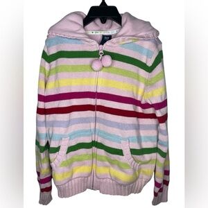 Gap Kids Fleece Lined Full Zip Hooded Sweater-Girls Large